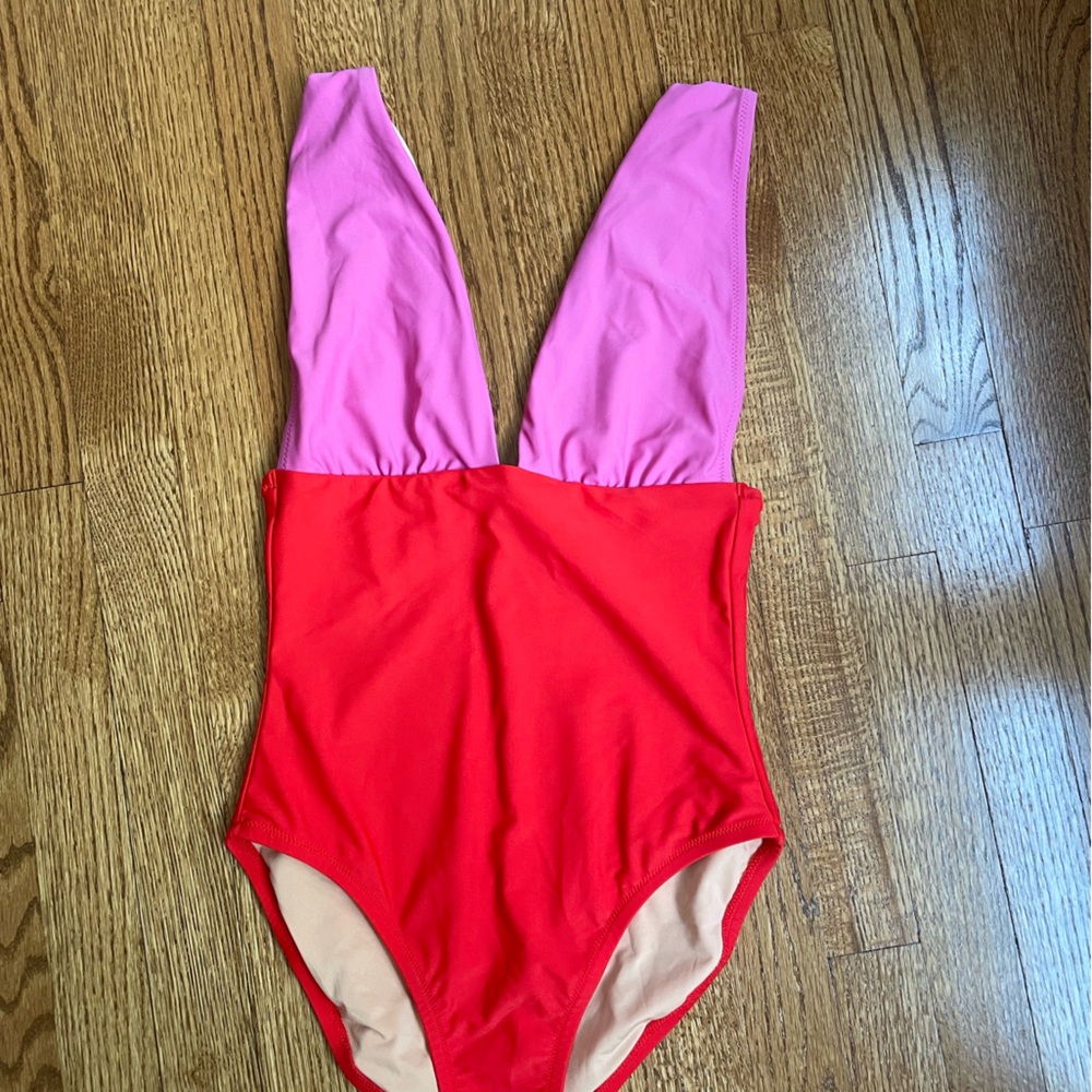 New with tag jcrew color block swimsuit